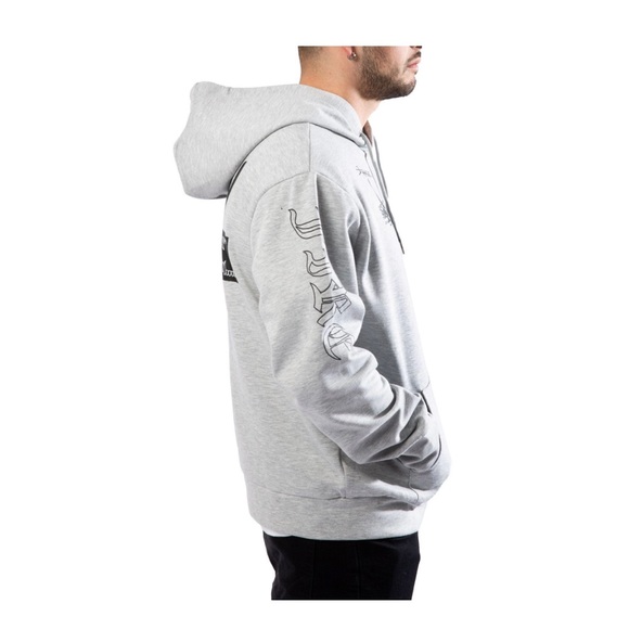 Sixth June CREW LOVE hoodie – Heather Grey XL tote 5 - Picture 2 of 14